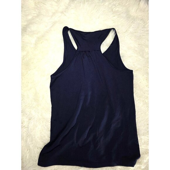 Sweating For The Wedding Racerback Tank Top Medium Navy - Picture 5 of 6